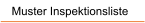 Muster Inspektionsliste