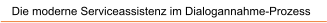 Die moderne Serviceassistenz im Dialogannahme-Prozess