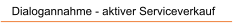 Dialogannahme - aktiver Serviceverkauf